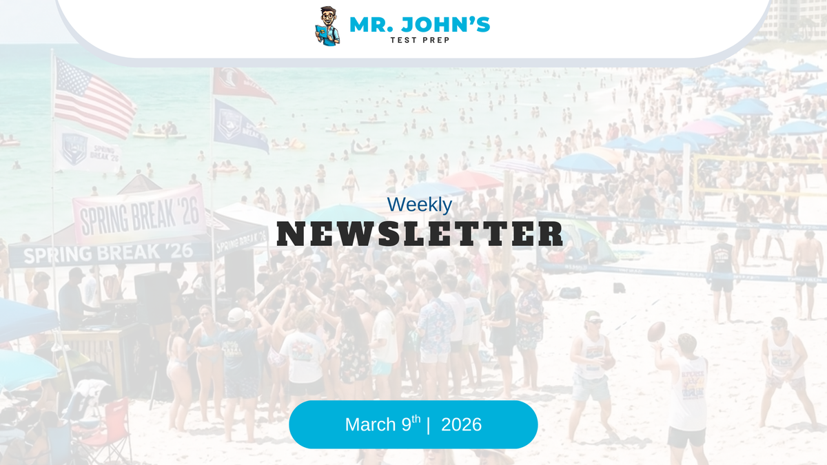 March 14th SAT — Light the Fires and Kick the Tires!